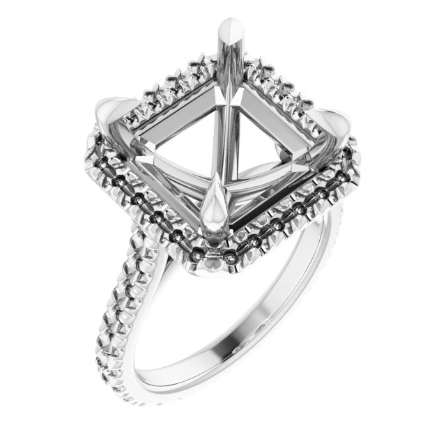 Halo-Style Eternity-Style Engagement Ring