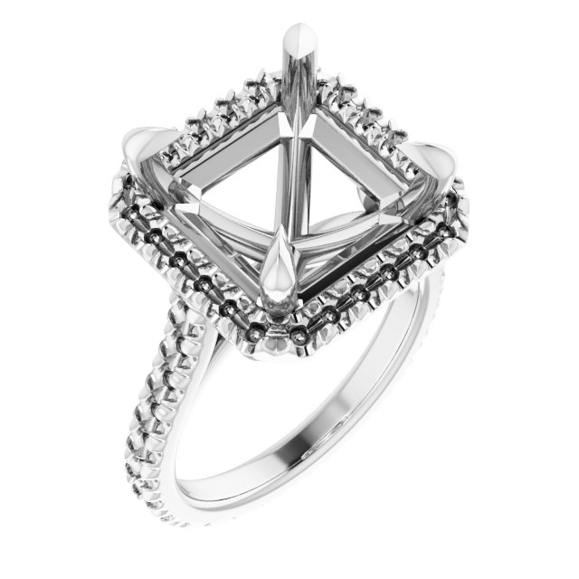 Halo-Style Eternity-Style Engagement Ring