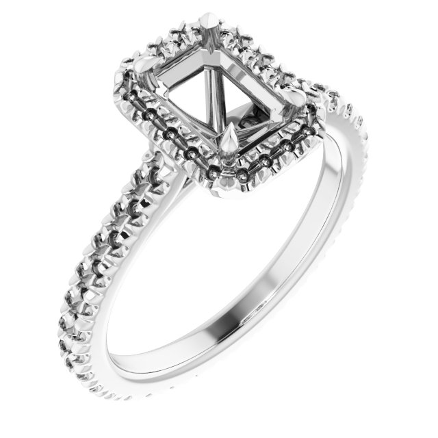 Halo-Style Eternity-Style Engagement Ring