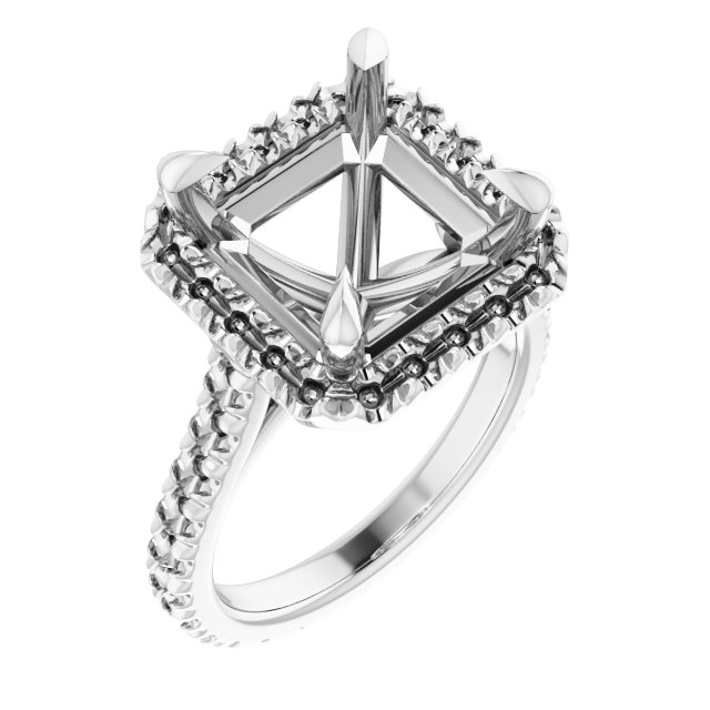 Halo-Style Eternity-Style Engagement Ring