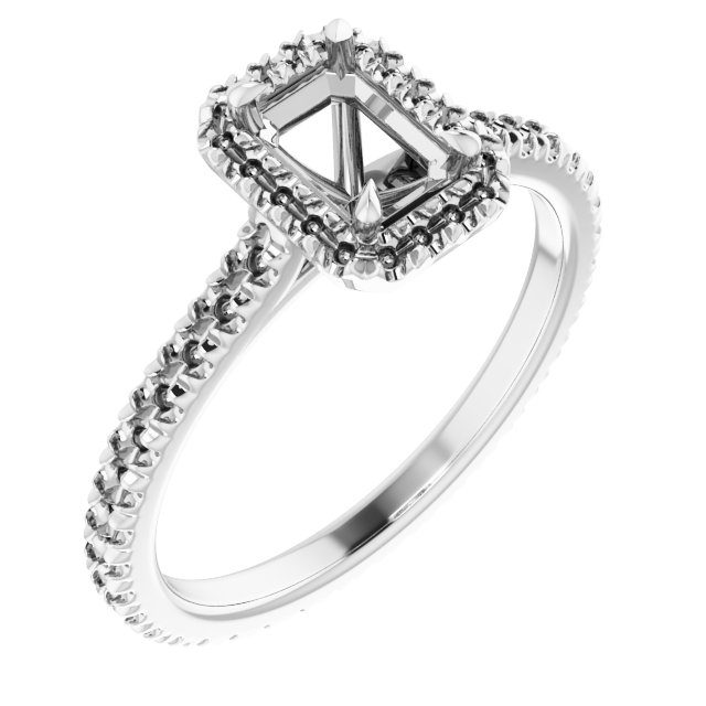 Halo-Style Eternity-Style Engagement Ring