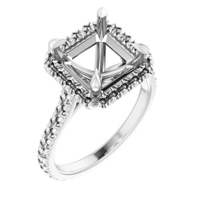 Halo-Style Eternity-Style Engagement Ring