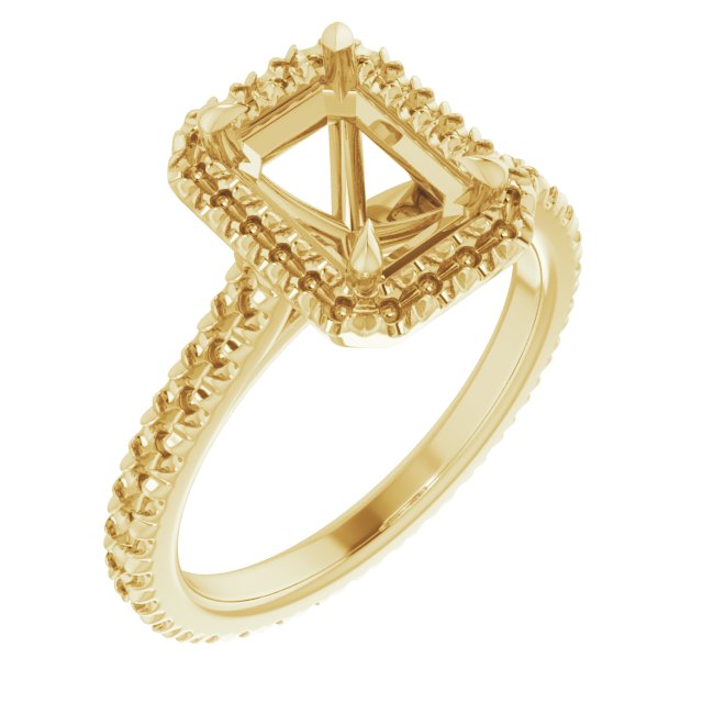 Halo-Style Eternity-Style Engagement Ring