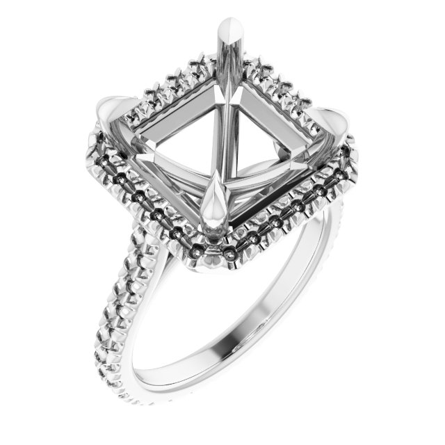 Halo-Style Eternity-Style Engagement Ring