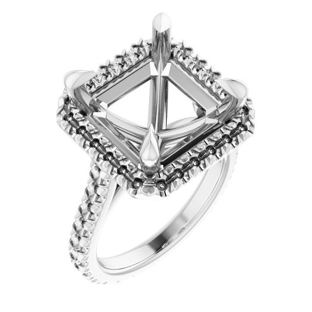Halo-Style Eternity-Style Engagement Ring