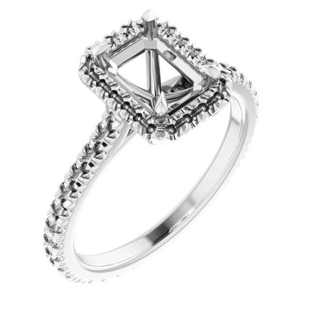Halo-Style Eternity-Style Engagement Ring
