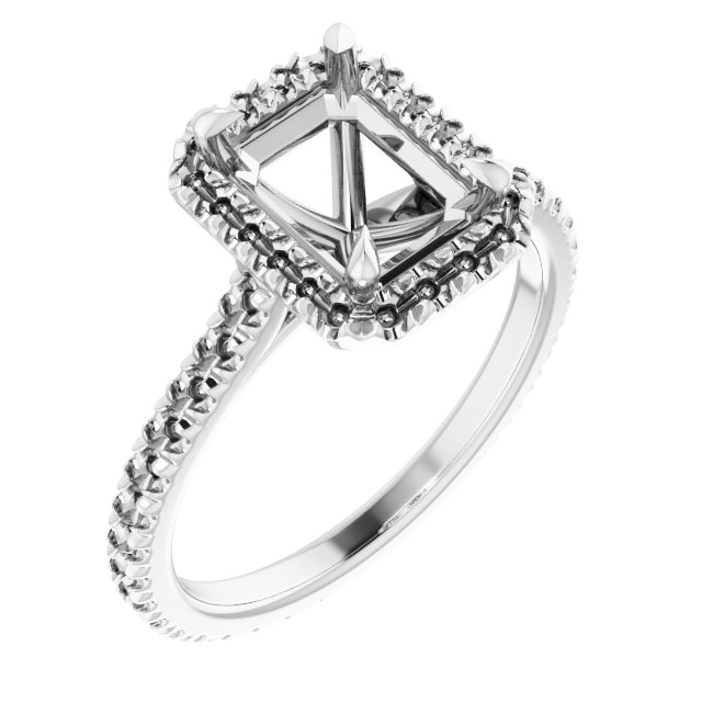 Halo-Style Eternity-Style Engagement Ring