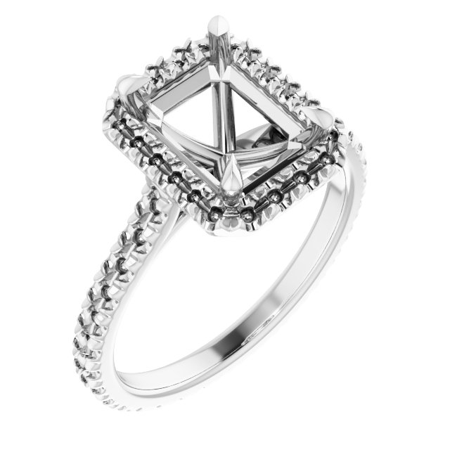 Halo-Style Eternity-Style Engagement Ring
