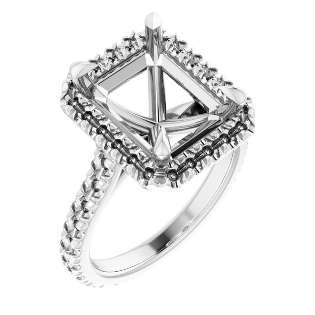Halo-Style Eternity-Style Engagement Ring
