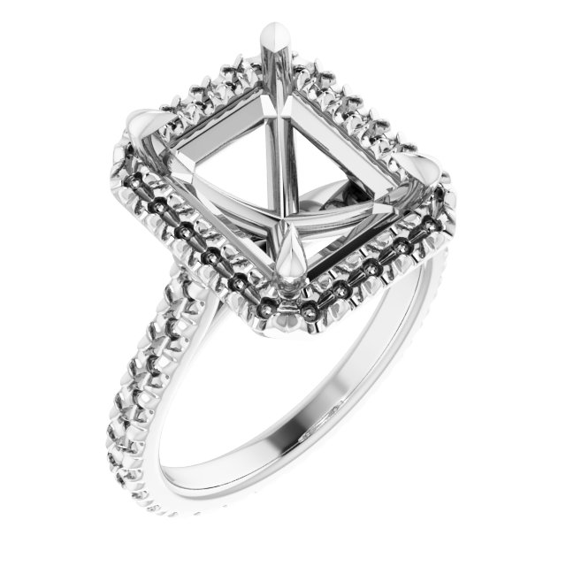 Halo-Style Eternity-Style Engagement Ring