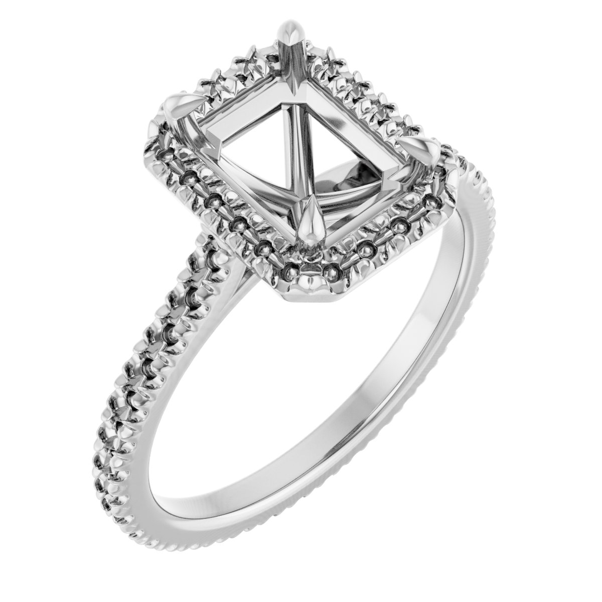 Halo-Style Eternity-Style Engagement Ring