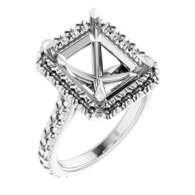 Halo-Style Eternity-Style Engagement Ring