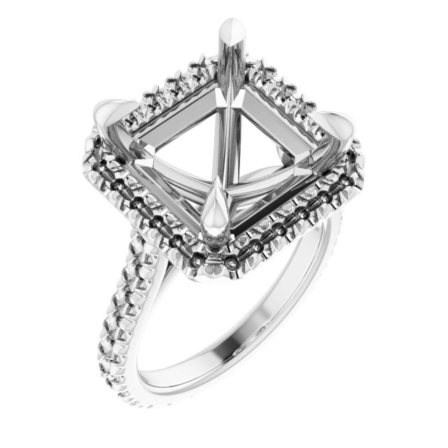 Halo-Style Eternity-Style Engagement Ring
