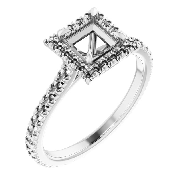 Halo-Style Eternity-Style Engagement Ring