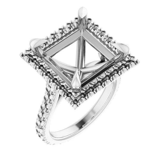 Halo-Style Eternity-Style Engagement Ring