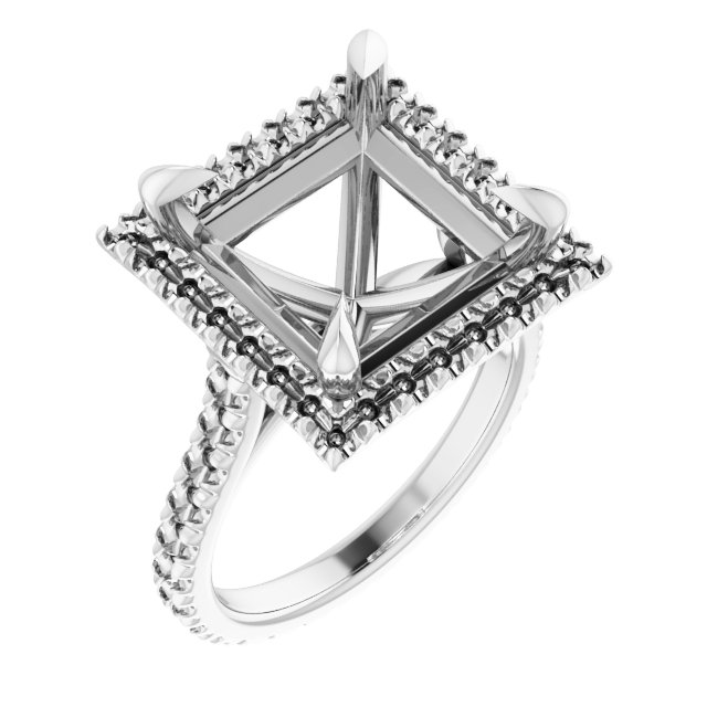 Halo-Style Eternity-Style Engagement Ring