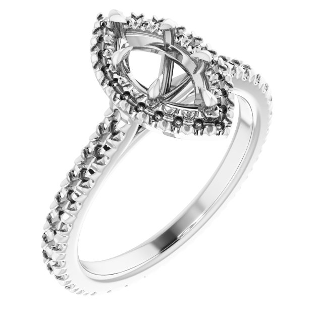 Halo-Style Eternity-Style Engagement Ring