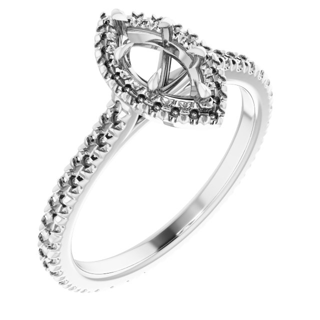 Halo-Style Eternity-Style Engagement Ring