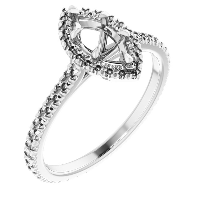 Halo-Style Eternity-Style Engagement Ring