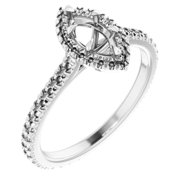 Halo-Style Eternity-Style Engagement Ring