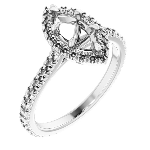 Halo-Style Eternity-Style Engagement Ring