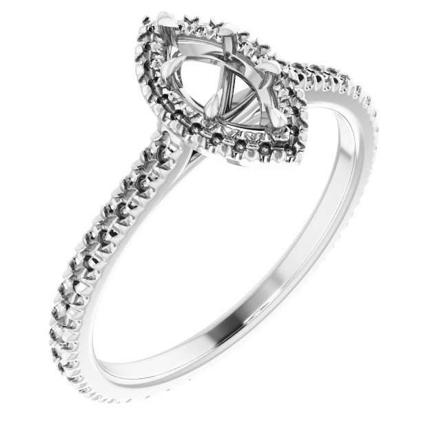 Halo-Style Eternity-Style Engagement Ring