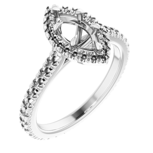Halo-Style Eternity-Style Engagement Ring