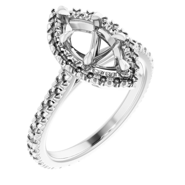 Halo-Style Eternity-Style Engagement Ring