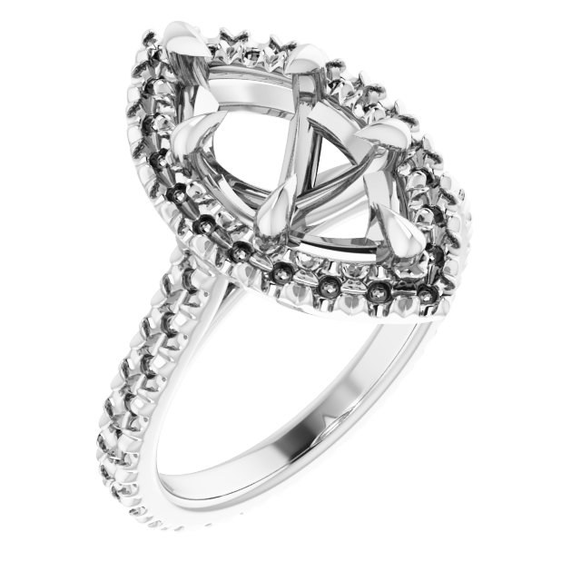Halo-Style Eternity-Style Engagement Ring