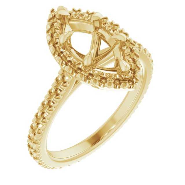 Halo-Style Eternity-Style Engagement Ring