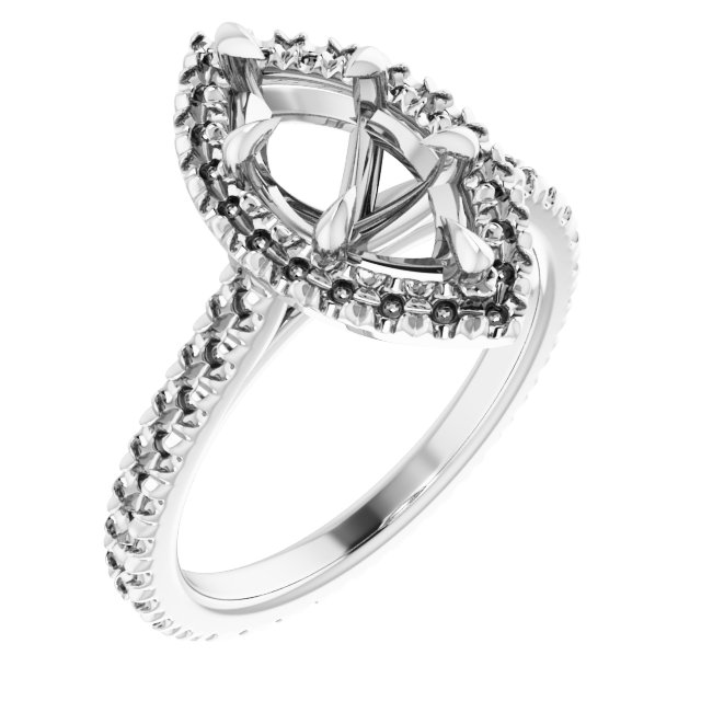 Halo-Style Eternity-Style Engagement Ring