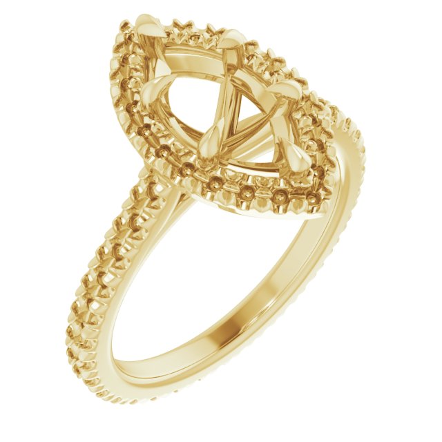 Halo-Style Eternity-Style Engagement Ring