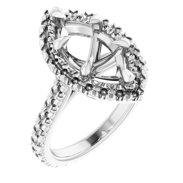 Halo-Style Eternity-Style Engagement Ring