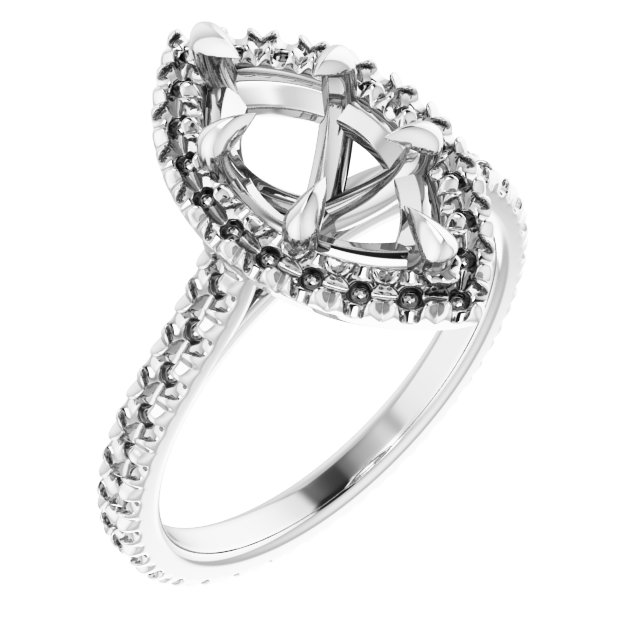 Halo-Style Eternity-Style Engagement Ring