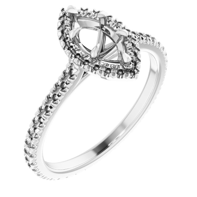 Halo-Style Eternity-Style Engagement Ring