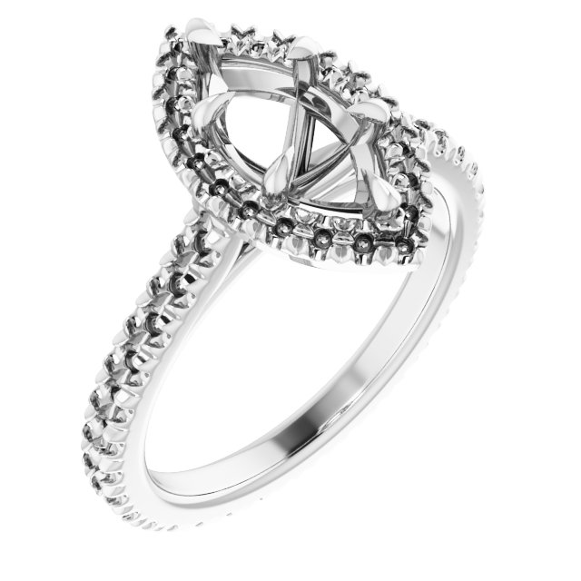 Halo-Style Eternity-Style Engagement Ring