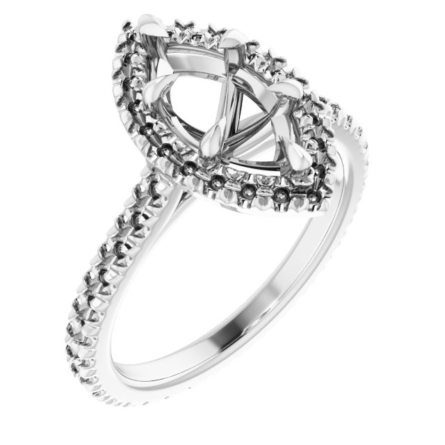 Halo-Style Eternity-Style Engagement Ring
