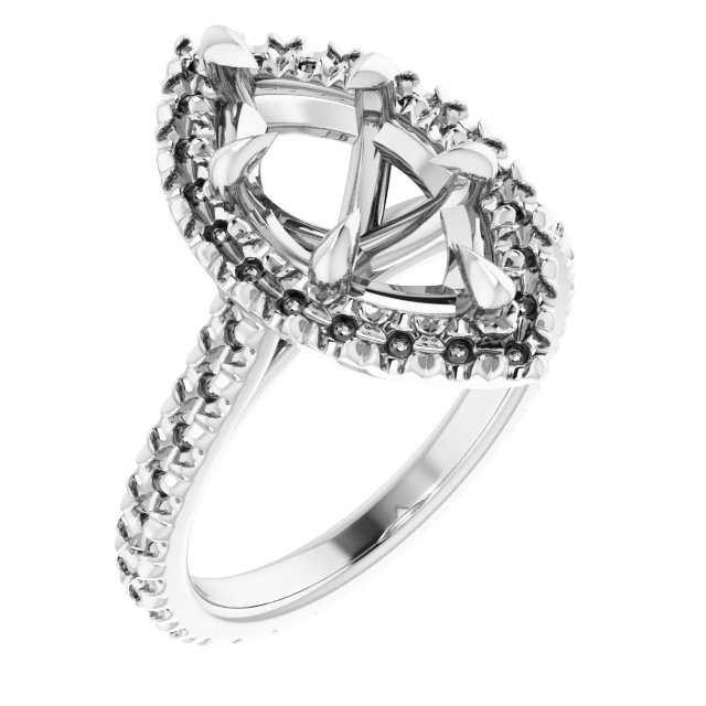 Halo-Style Eternity-Style Engagement Ring
