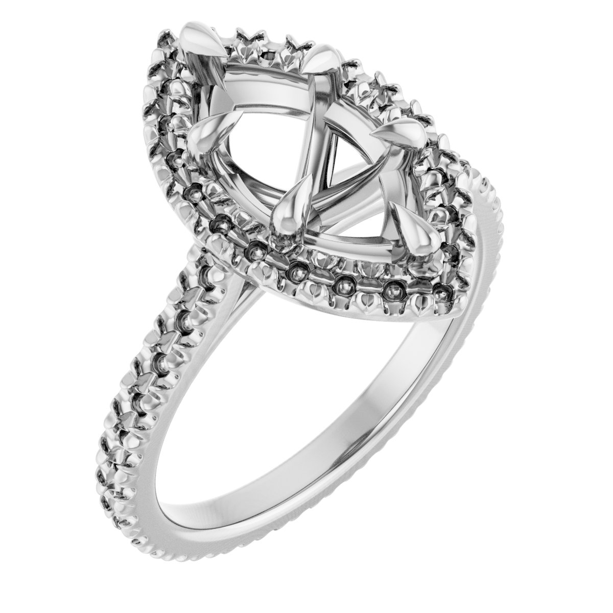 Halo-Style Eternity-Style Engagement Ring