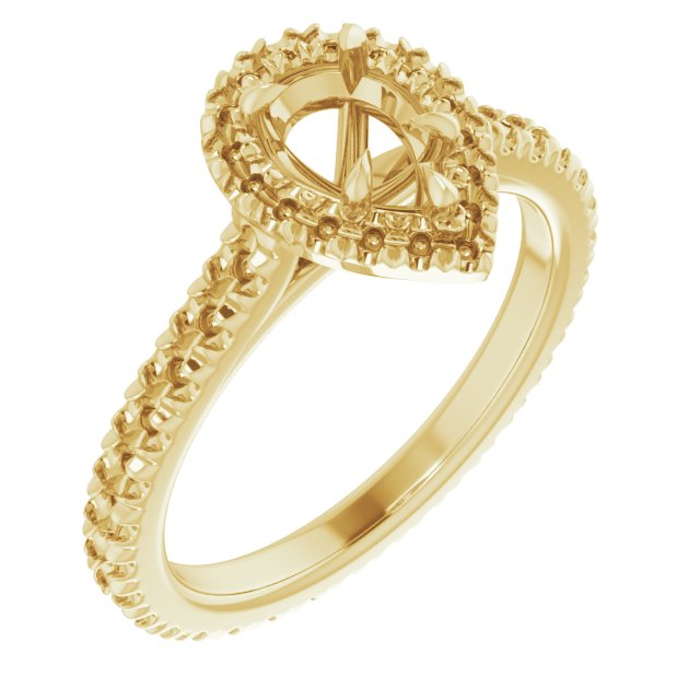 Halo-Style Eternity-Style Engagement Ring