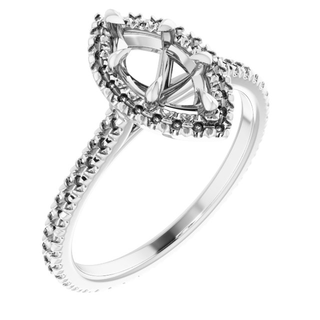 Halo-Style Eternity-Style Engagement Ring
