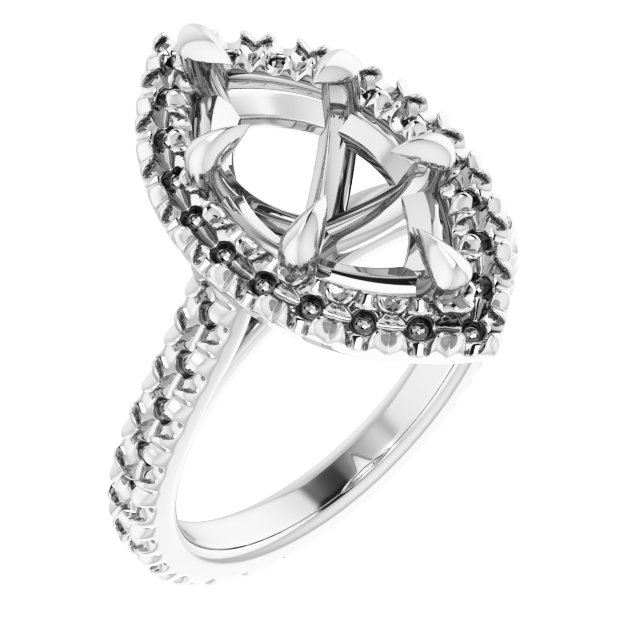 Halo-Style Eternity-Style Engagement Ring