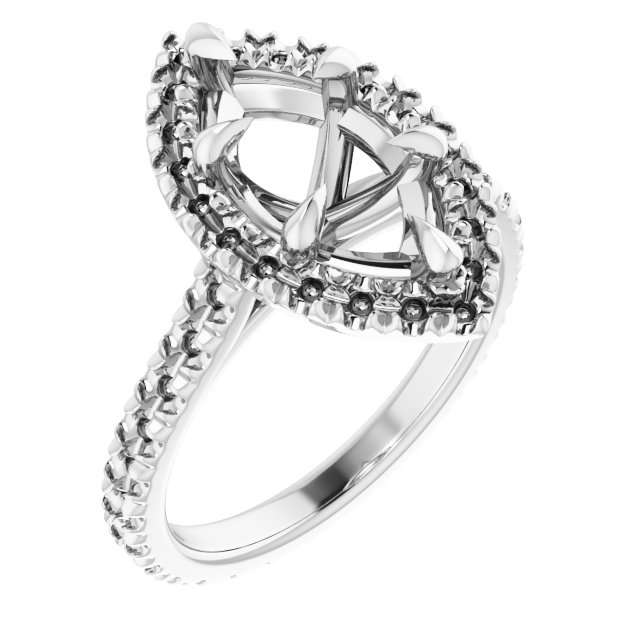 Halo-Style Eternity-Style Engagement Ring