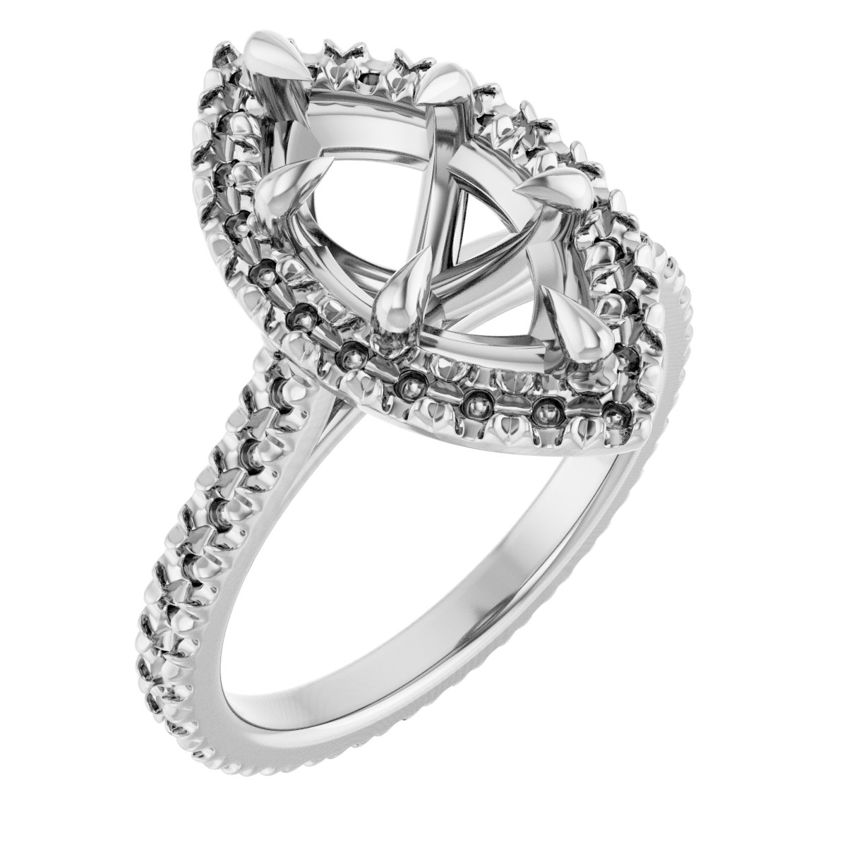 Halo-Style Eternity-Style Engagement Ring