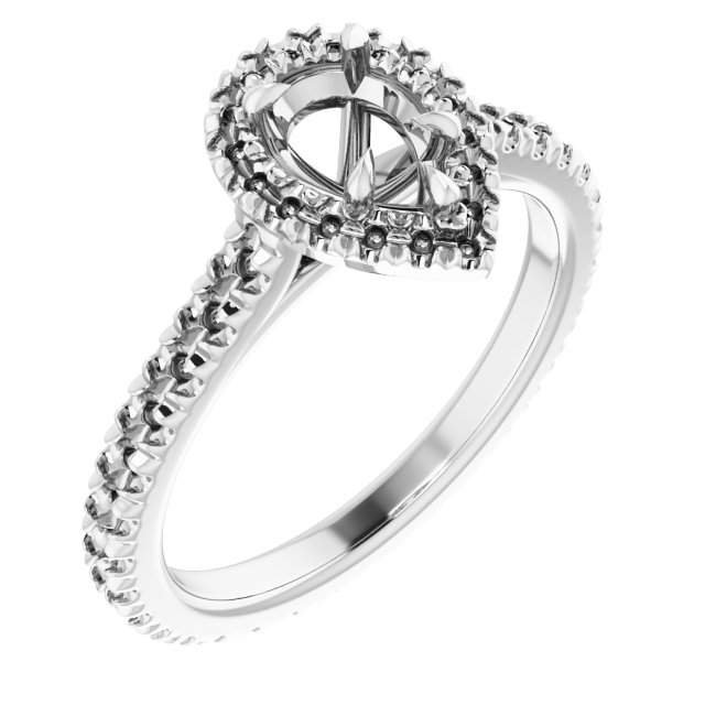Halo-Style Eternity-Style Engagement Ring