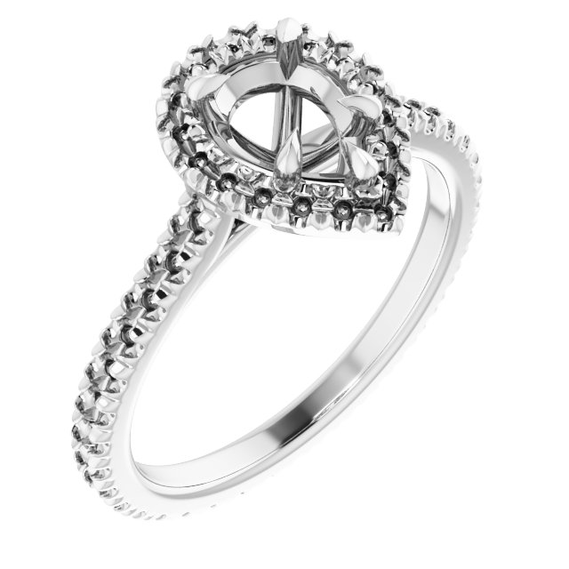 Halo-Style Eternity-Style Engagement Ring