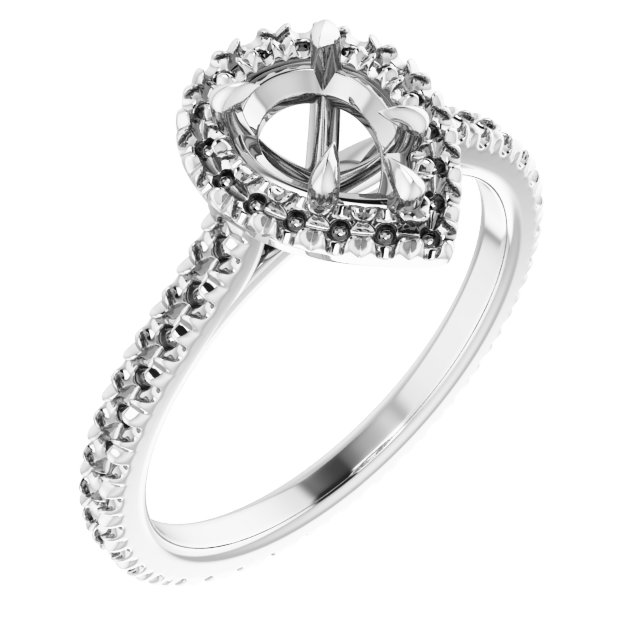 Halo-Style Eternity-Style Engagement Ring