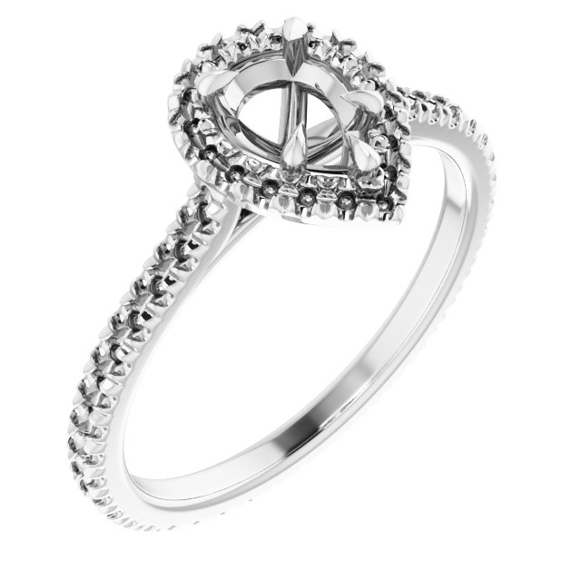 Halo-Style Eternity-Style Engagement Ring