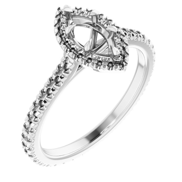 Halo-Style Eternity-Style Engagement Ring