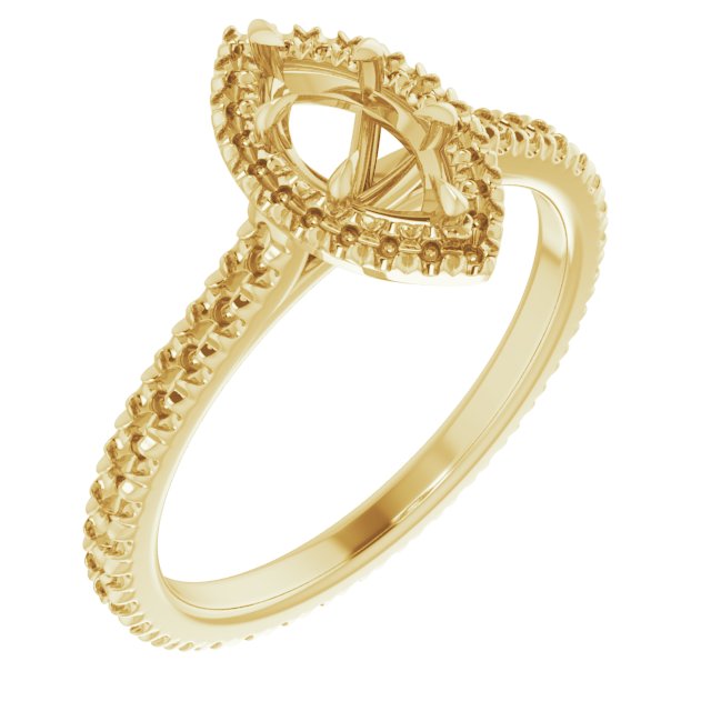Halo-Style Eternity-Style Engagement Ring